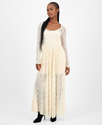 And Now This Women's Lace Scoop-Neck Maxi Dress, Macy's Exclusive - Macy's | Macy's