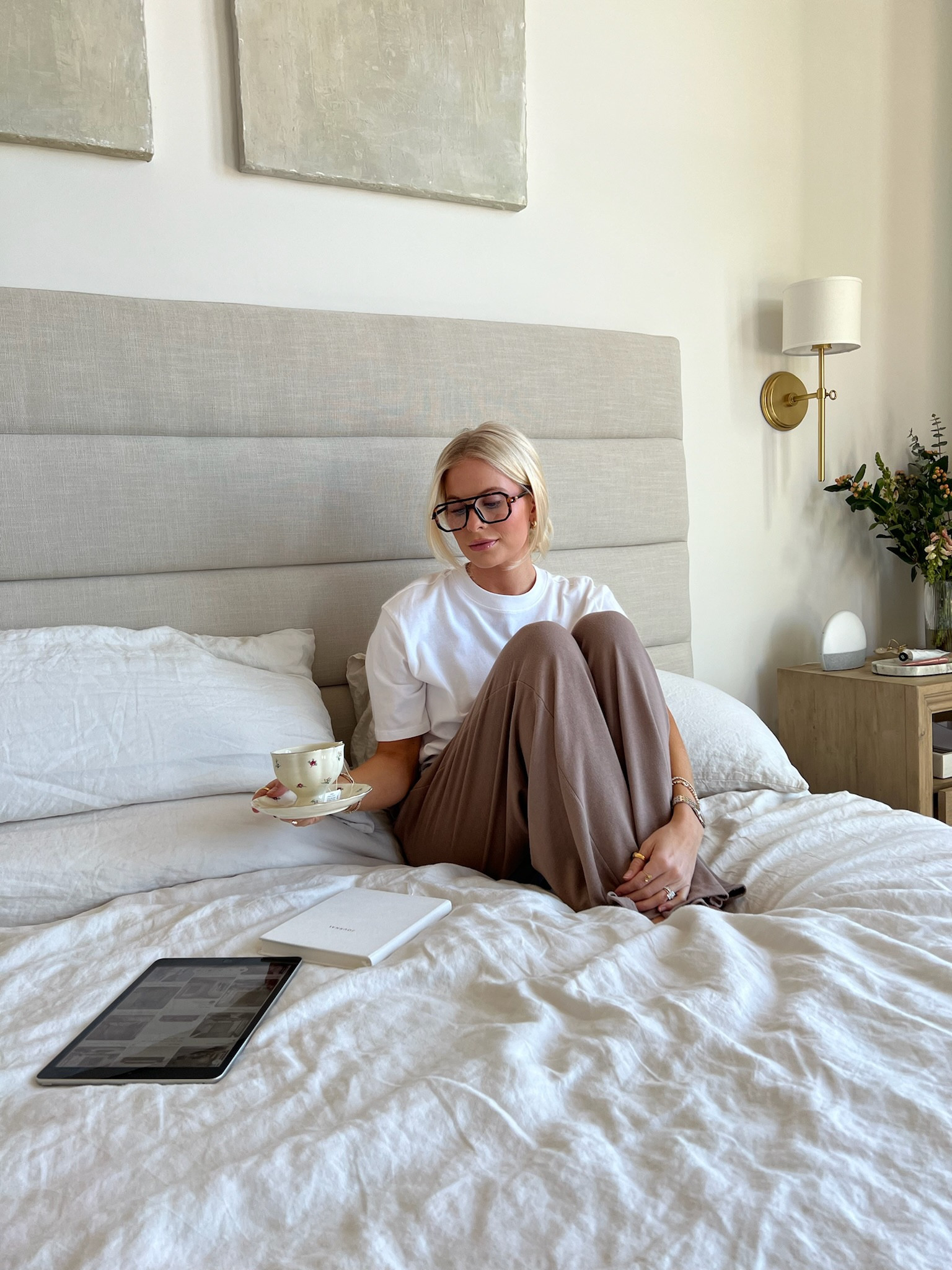 Comfy outfit!
Linked similar tee and pants.

#kathleenpost 