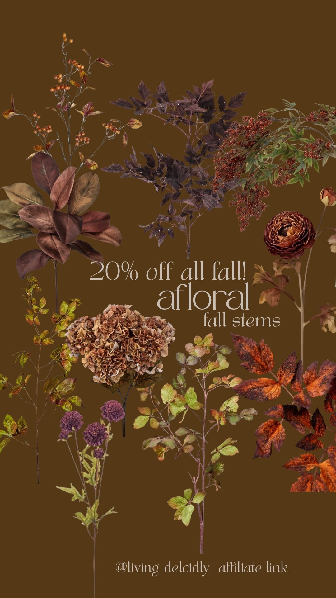 20% off all fall stems ENDS TONIGHT! I have the brown ranunculus stems in my cart!

Fall decor, fall styling, seasonal decor, vase styling, fall florals

#LTKHome #LTKSeasonal #LTKSaleAlert