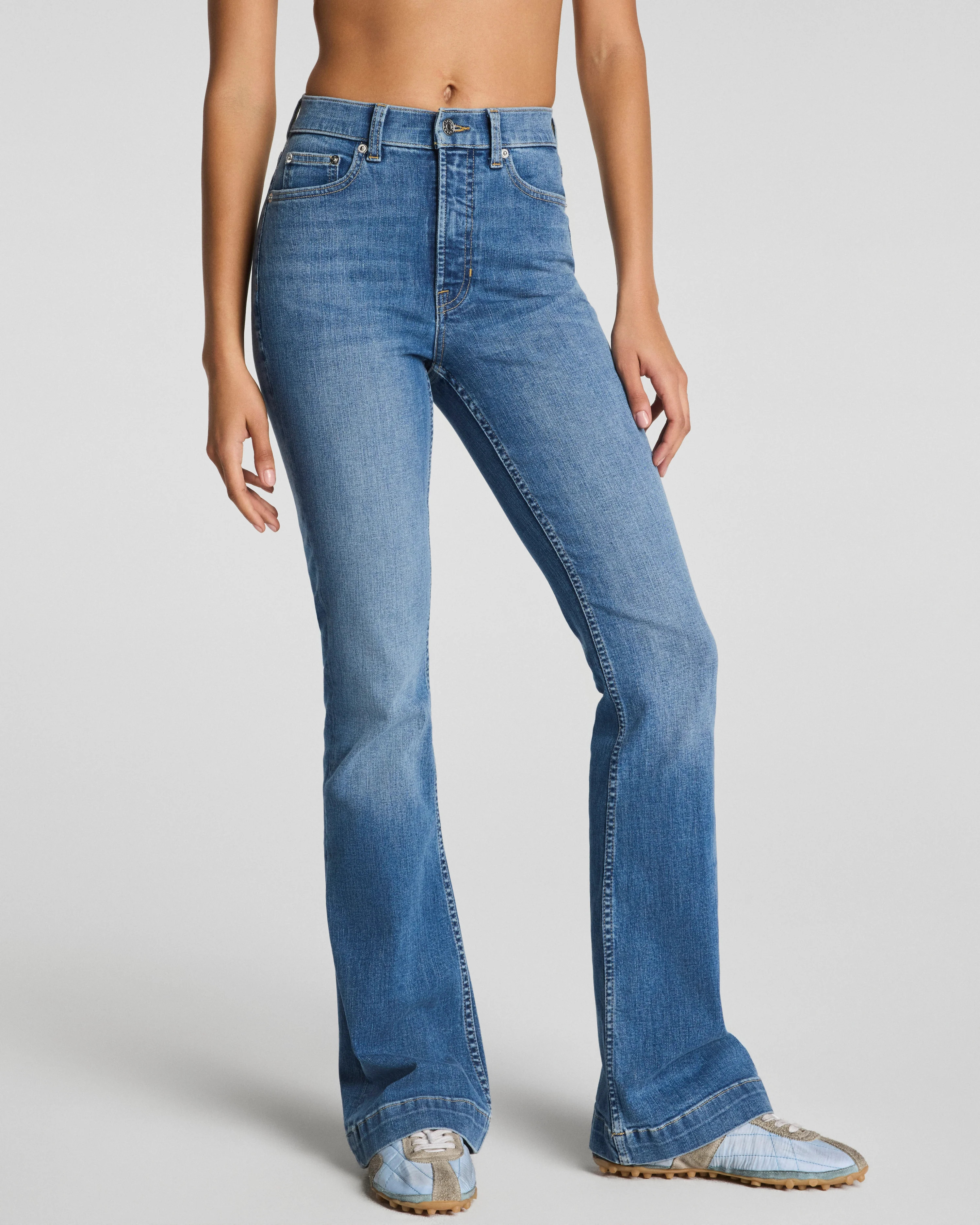 High-Rise Sculpting Flare Jeans with Tummy Control | SPANX | Spanx