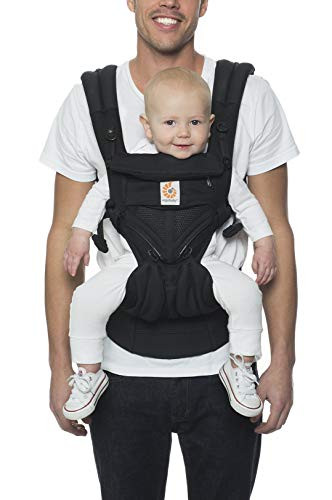 Ergobaby Omni 360 All-Position Baby Carrier for Newborn to Toddler with Lumbar Support & Cool Air Mesh (7-45 Lb), Onyx Black 6.18x9.13x10.43 Inch (Pack of 1) | Amazon (US)