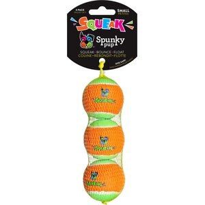 SPUNKY PUP Tennis Ball Squeaky Dog Ball Toy, Small - Chewy.com | Chewy.com