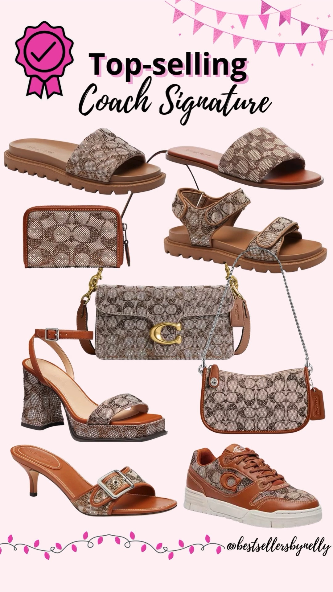 New arrivals from Coach and the signature print is having a moment 🤎 

These are the pieces I keep seeing everywhere this season and are such good staples for spring and summer outfits😍👏

Save this post so you can come back when you’re looking for a timeless bag or the perfect pair of Coach sandals👌

**Linking more options**



coach signature
coach new arrivals
coach signature print
coach bags
coach sandals
coach slides
coach sneakers women
coach heels
coach shoulder bag
coach crossbody bag
coach purse
designer bags women
designer sandals women
luxury casual style
everyday designer bag
spring designer shoes
summer designer sandals
coach outlet finds
coach trending
coach best sellers
brown designer bag
tan designer sandals
neutral designer accessories
classic designer style
designer sneaker women
coach fashion
coach accessories
designer casual outfits
coach signature collection
luxury everyday bag