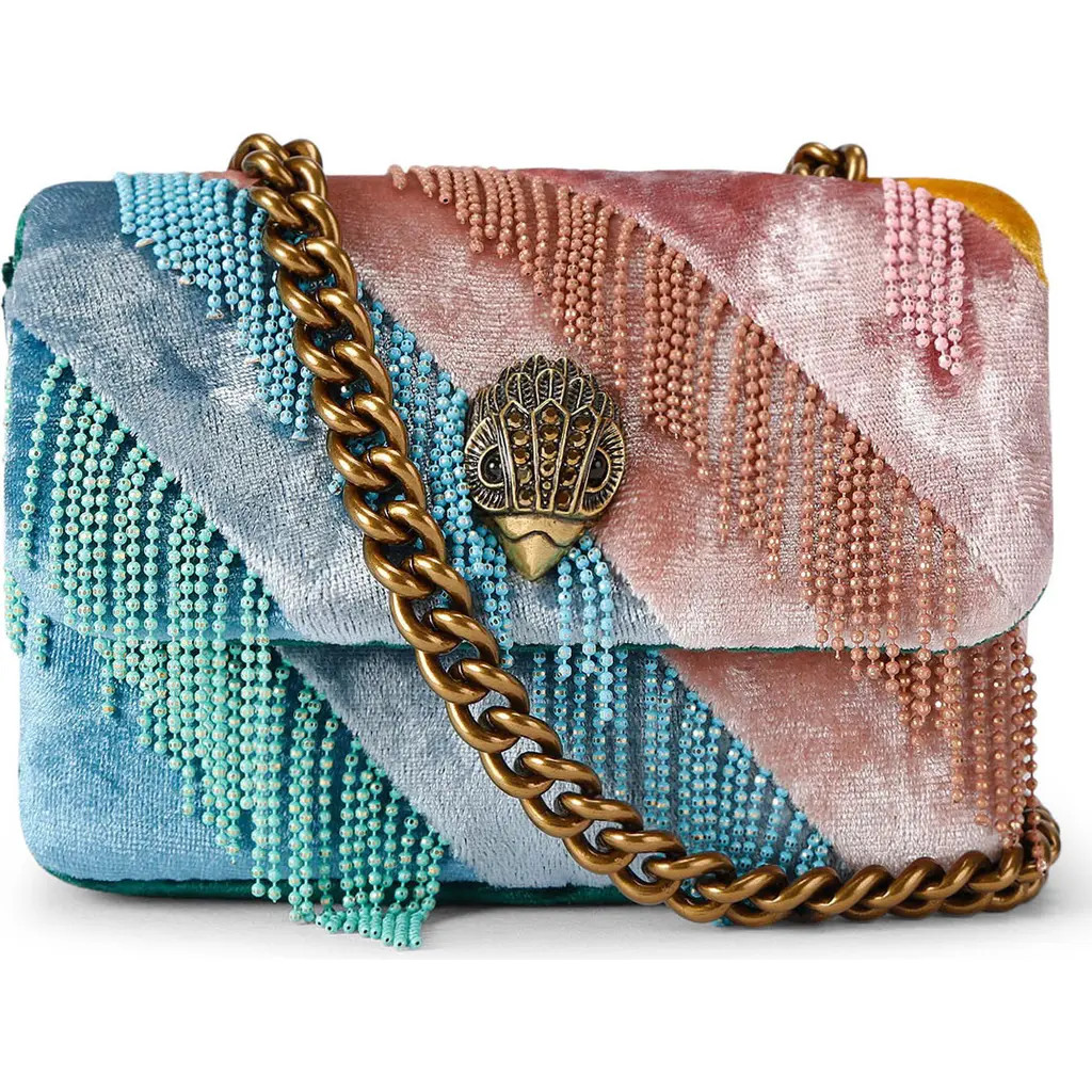Kurt Geiger London Nano Kensington Fringe Convertible Crossbody Bag in Pink Multi at Nordstrom Rack | Nordstrom Rack