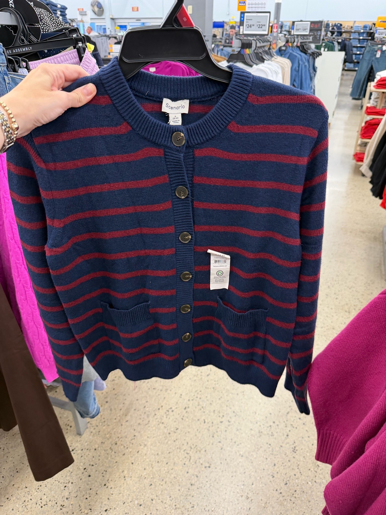 Soft new cardigan sweater at Walmart, fits tts, I’d get the small in this one. #walmartfashion