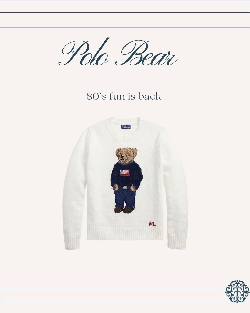 The Polo Bear is back in a big way! We are loving this trend but actually never thought it went out of style. Classic is forever! s

#LTKOver40 #LTKMidsize #LTKdayinmylife