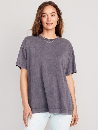 Oversized Vintage Tunic T-Shirt for Women | Old Navy (US)