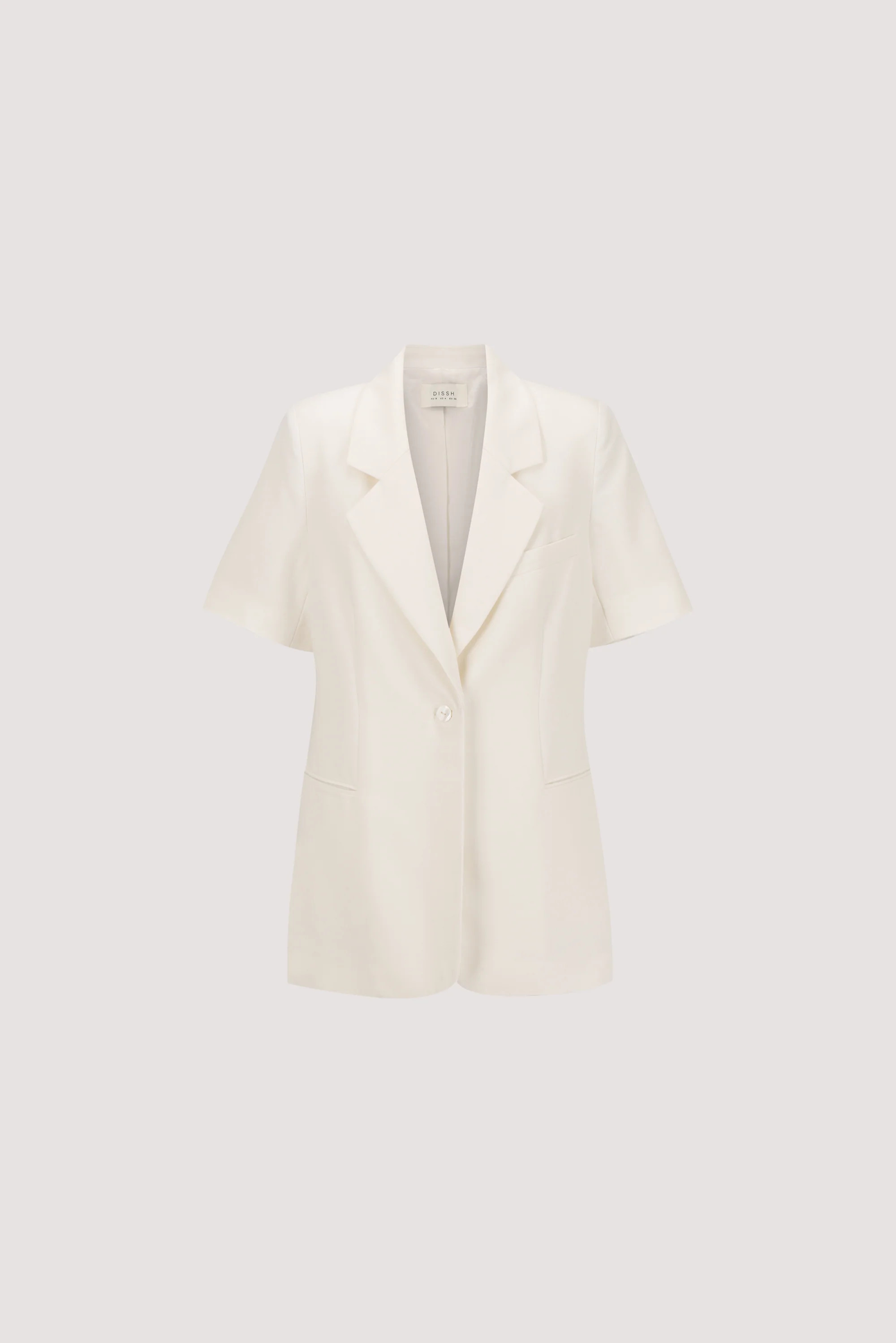JORDY CREAM SHORT SLEEVE BLAZER | DISSH