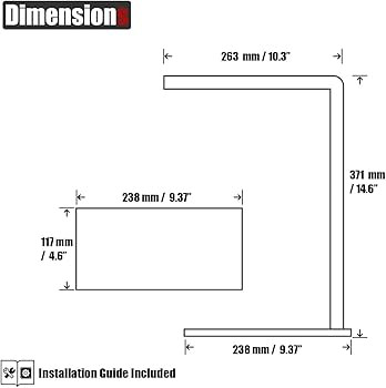 JQK Hand Towel Holder Stand Black, Modern Tree Rack Free Standing for Countertop with 12 Inch Bar... | Amazon (US)