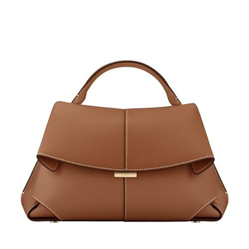 Generic French POLENE niche design first-layer cowhide fashion pleated shoulder handbag (camel) | Amazon (US)