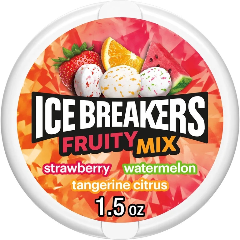 Ice Breakers Fruity Mix Assorted Fruit Flavored Sugar Free Mints Puck, 1.5 oz | Walmart (US)
