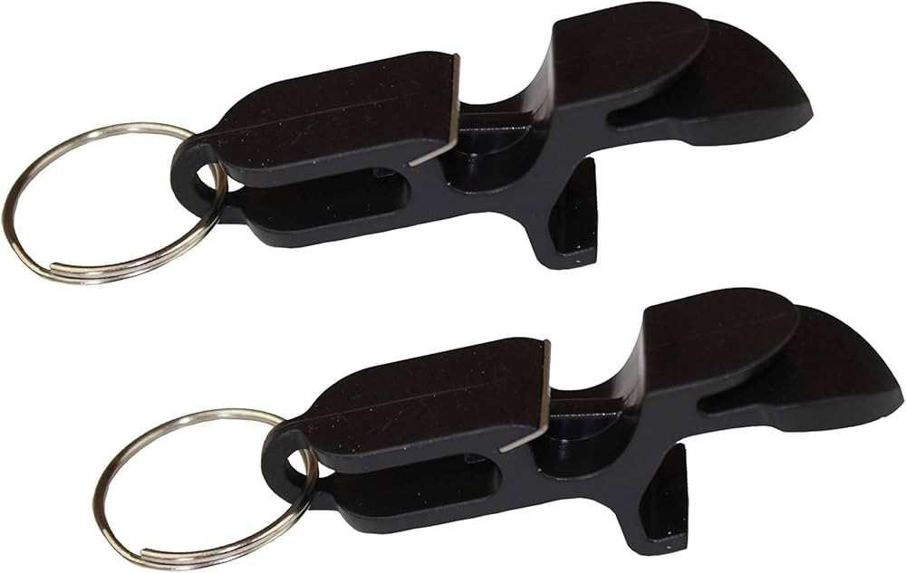 Beer Shotgun tool bottle opener keychain - 2 pack - Black - beer bong shotgunning tool - great fo... | Amazon (US)