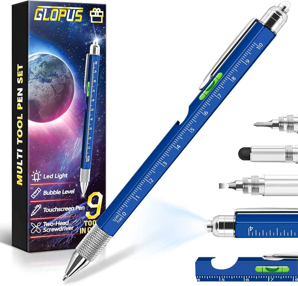 GLOPUS Valentines Day Gifts for Him, Birthday Gifts for Men 9 In 1 Multitool Pen, Cool Gadgets fo... | Amazon (US)