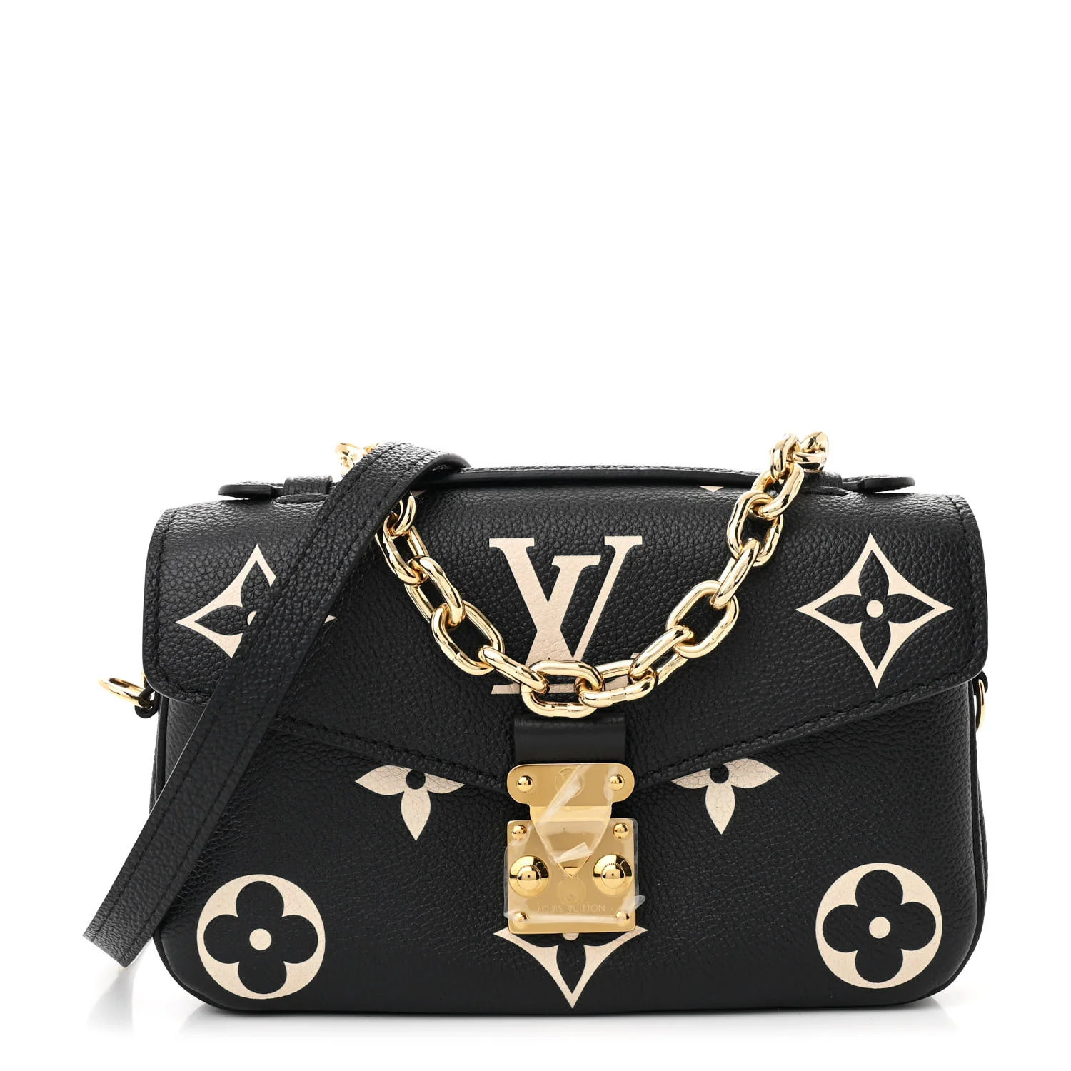 Louis Vuitton Empreinte Monogram Giant Pochette Metis East West Black Beige 1677364 | FASHIONPHILE (US)