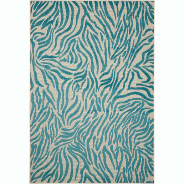 Nourison Aloha ALH04 Blue Indoor/Outdoor Area Rug | Target