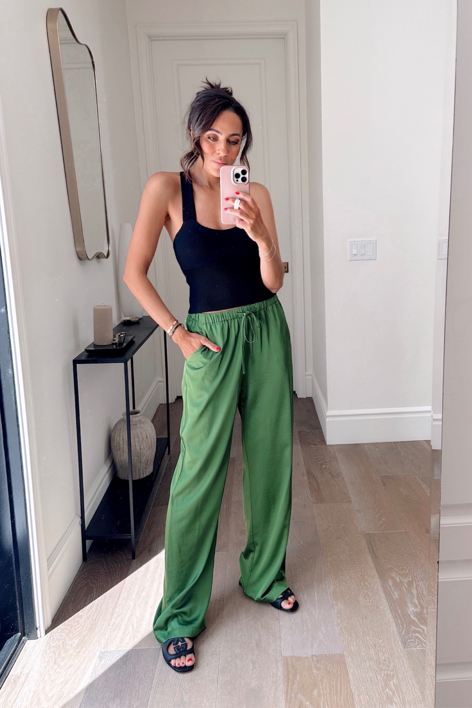 My top and these satin pants are 15% off! So chic and so comfortable! Pants and top come in multiple colors! 

Pants size S

Satin pants, sale, tank, Abercrombie, style, casual, effortless, summer 

#LTKstyletip #LTKFind #LTKsalealert