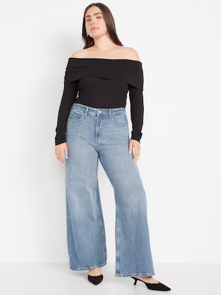 Extra High-Waisted Super Wide-Leg Jeans | Old Navy (US)