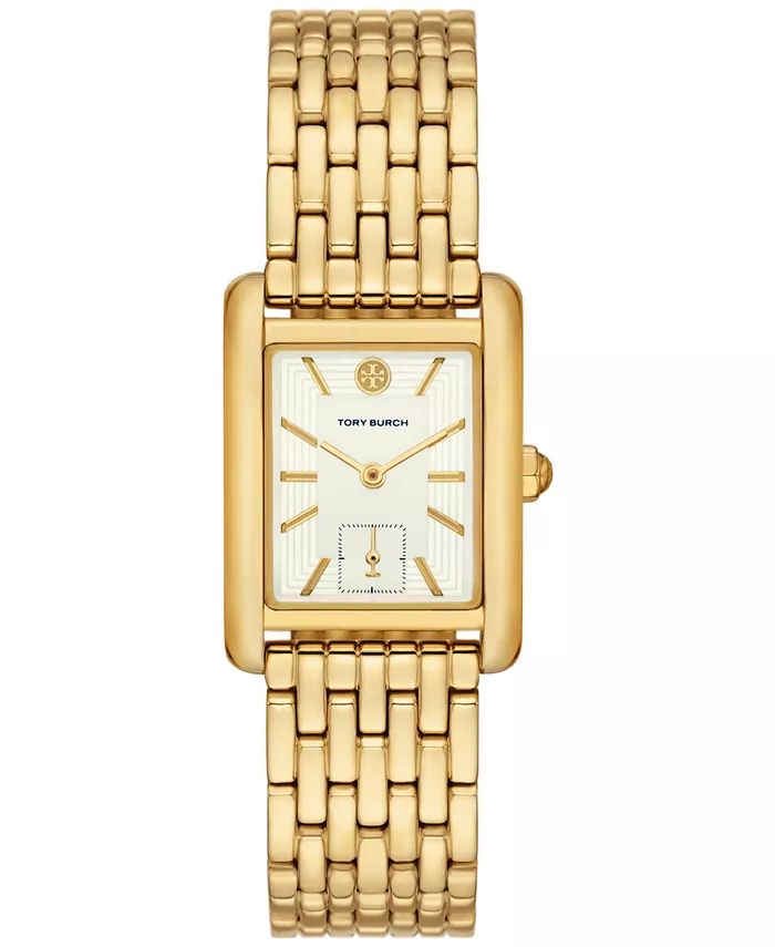 Tory Burch Women's Eleanor Gold-Tone Stainless Steel Bracelet Watch 34mm - Macy's | Macy's