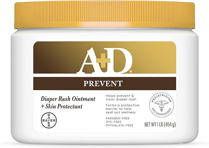A+D Original Diaper Rash Ointment, Skin Protectant With Lanolin and Petrolatum, (Packaging May Va... | Amazon (US)