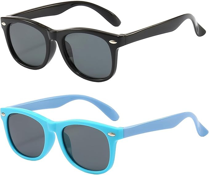 3 Pack Kids Sunglasses for Boys Girls Kid children's Polarized Sunglasses Age 3-10 | Amazon (US)