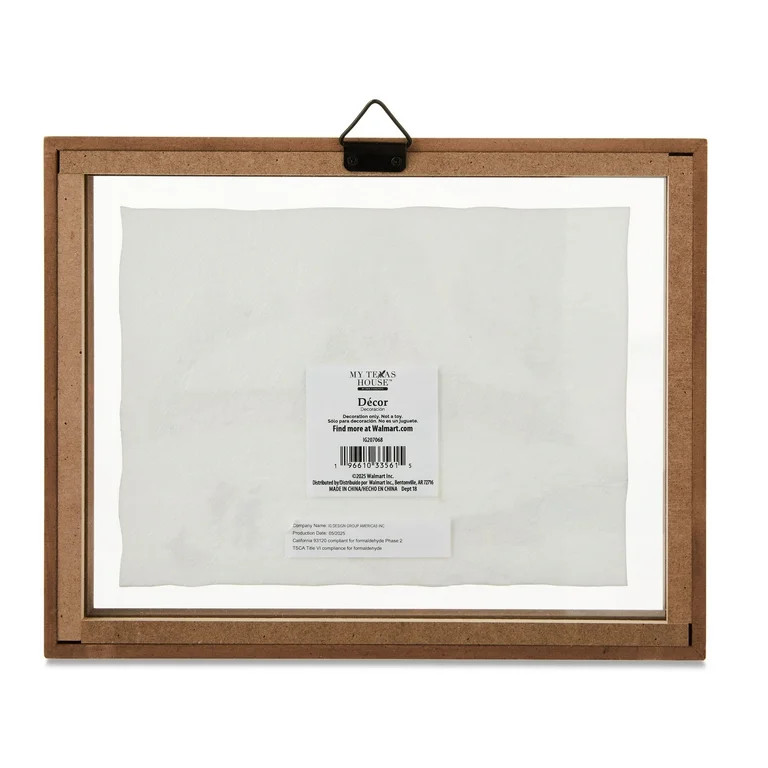 Rustic Cabins in the Snow Framed Hanging Christmas Decoration, Brown and White, 10" x 8", by My T... | Walmart (US)