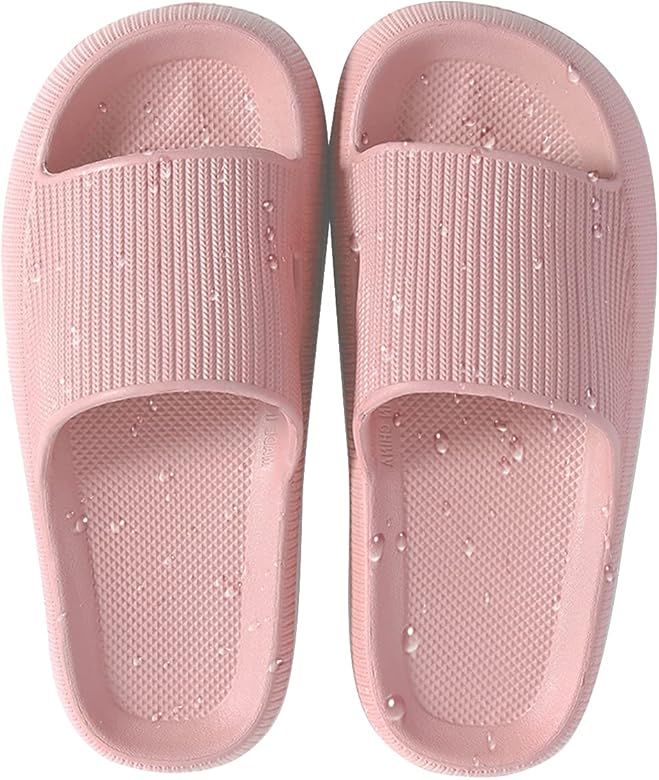 House Slipper For Man And Women Pillow Slides  Non-Slip Lightweight Open-toe Shower Shoes Quic... | Amazon (CA)