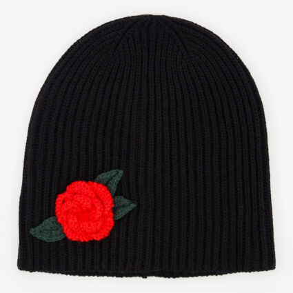 Black Crochet Beanie | TK Maxx