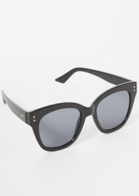 Black Oversized Cat Eye Sunglasses | rue21