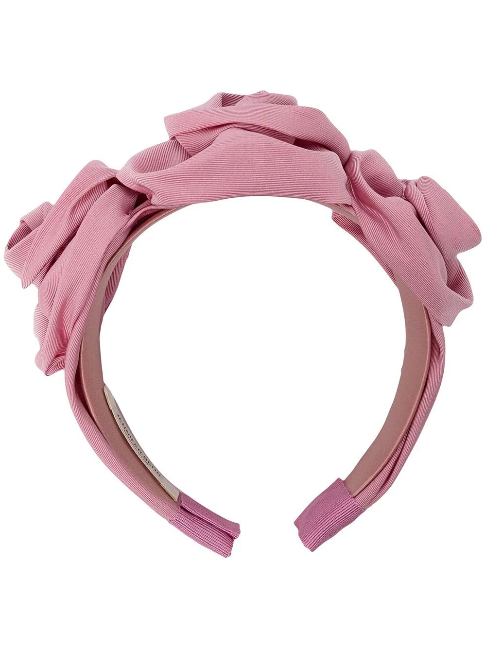 Triple Rosette silk faille headband | Farfetch Global
