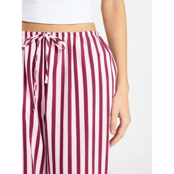No Boundaries Cotton Pull-On Beach Pants, Women's & Women's Plus XXS-4X | Walmart (US)
