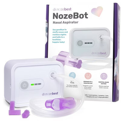 Dr. Noze Best NozeBot Baby Aspirator - Pediatric ENT-Designed Relief for Severe Congestion - Battery | Target