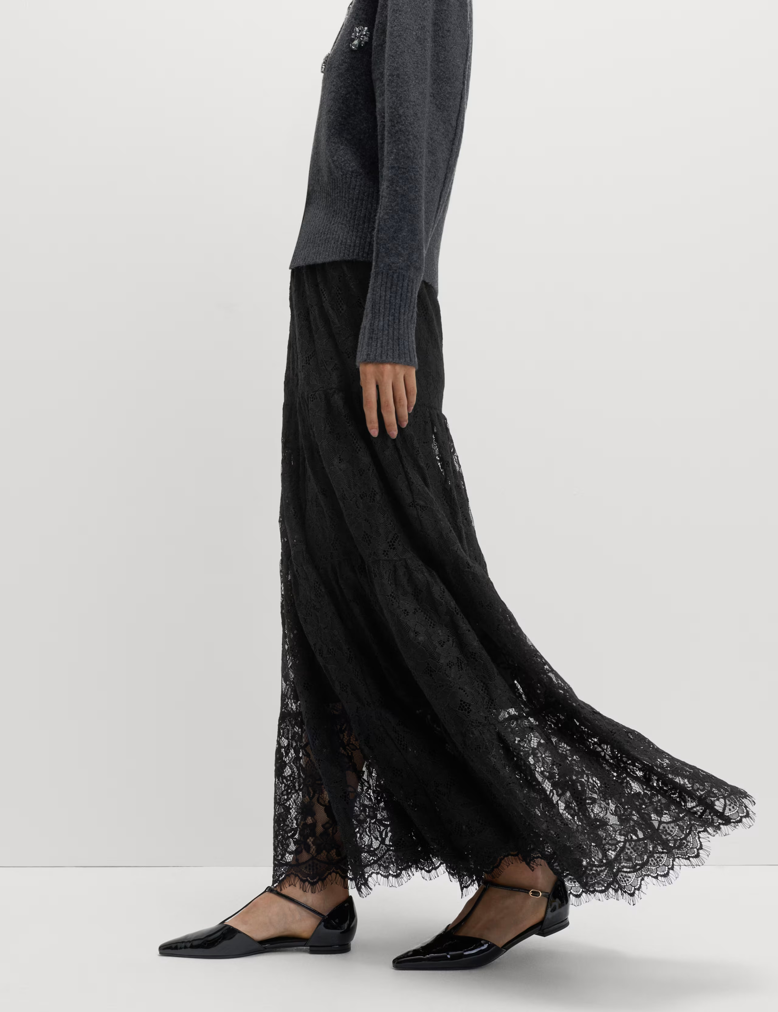 Lace Maxi Tiered Skirt | Marks & Spencer (UK)