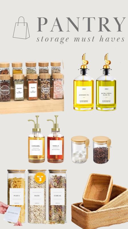 If you want an organised and aesthetic kitchen pantry - these are what you need! 