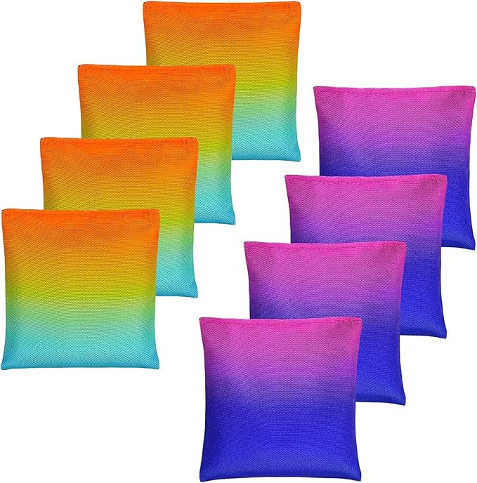 YAADUO Set of 8 Regulation Cornhole Bags, Duck Cloth Double Stiched - Standard Corn Hole Bean Bag... | Amazon (US)