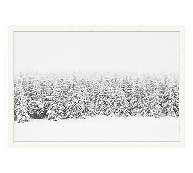 Snow Blanket Pines Framed Print | Pottery Barn (US)