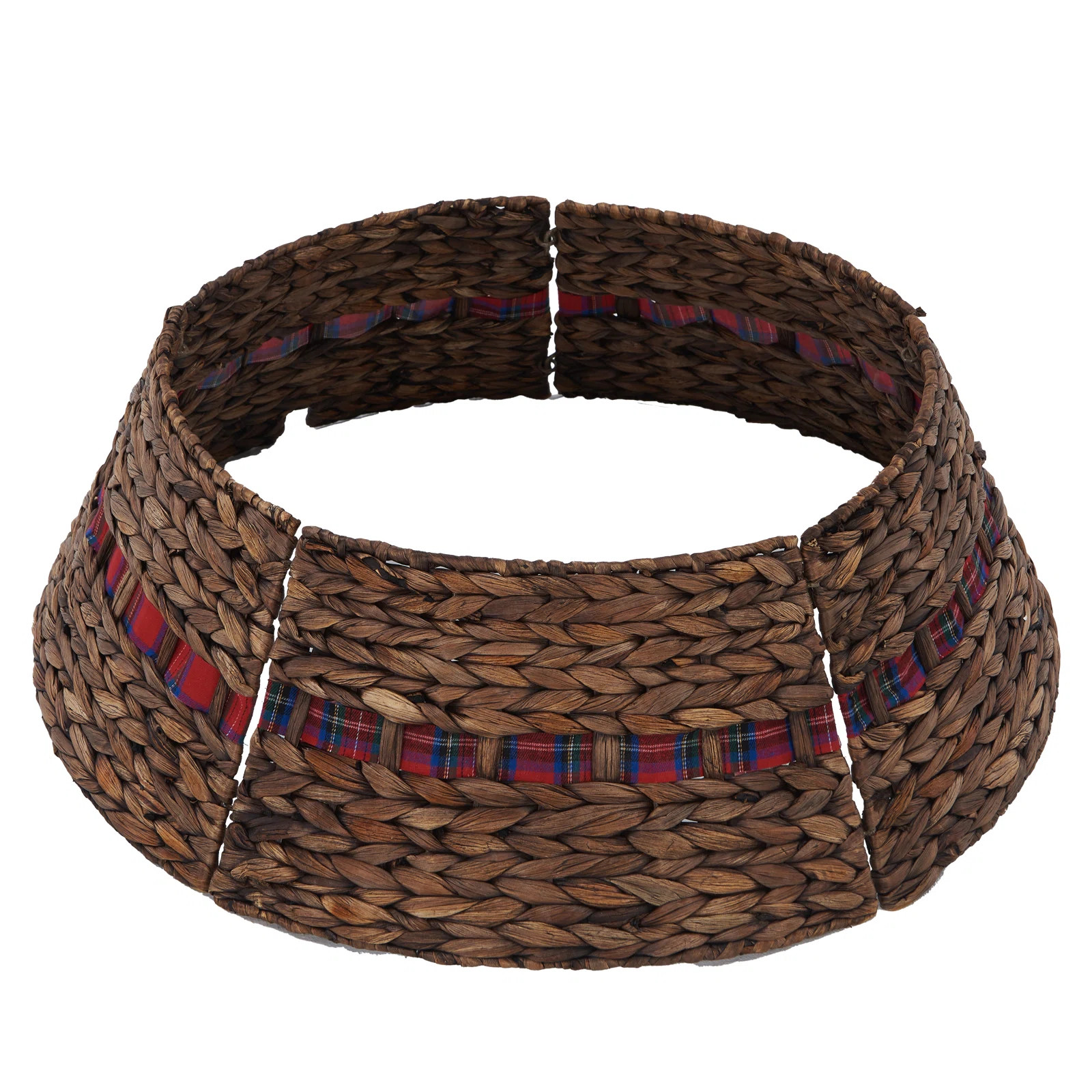 28 In Christmas Tree Collar, Woven Hyacinth 5-Piece Holiday Tree Skirt Accessory For Home, Living... | Wayfair North America