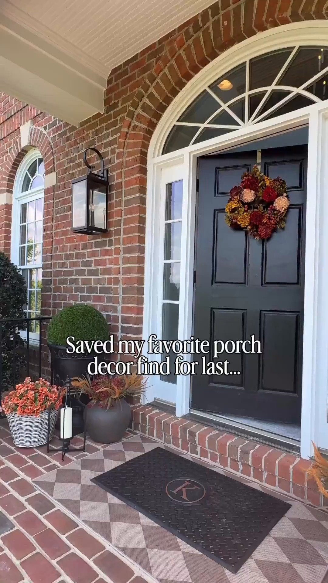 The wreath is may favorite! 😍 the rubber doormat is a close second. Fall front porch!

#LTKHome #LTKSeasonal