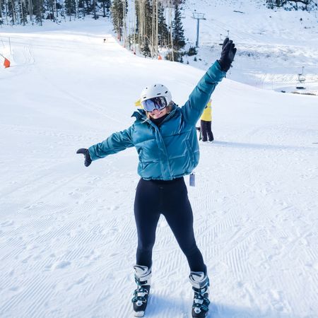 First ski of the season is in the books. ⛷️ Jacket is 30% off during the Bundle Up Sale. #skiwear #skifashion #pufferjacket 


#LTKfit #LTKunder100
