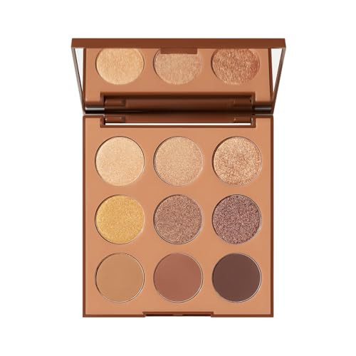 Morphe 9R Bronze Metal Artistry Palette - Brown & Bronze-Toned Makeup Palette with Matte and Shimmer Finishes - Highly Pigmented Eye Makeup with a Blendable & Buildable Formula (0.35 oz) | Amazon (US)