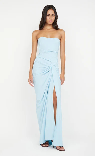 DOMENIC STRAPLESS DRESS - SKY BLUE | Bec & Bridge (Global)