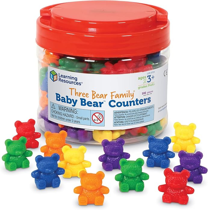 Learning Resources Baby Bear Counters - 102 Pieces, Ages 3+ | Grades Pre-K+ Toddler Learning Toys... | Amazon (US)