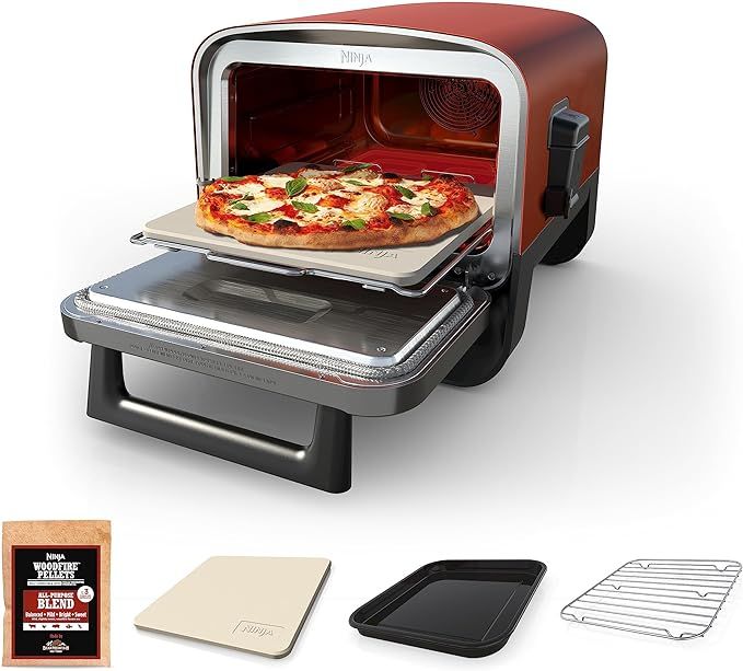 Ninja Woodfire Pizza Oven, 8-in-1 outdoor oven, 5 Pizza Settings, Ninja Woodfire Technology, 700... | Amazon (US)