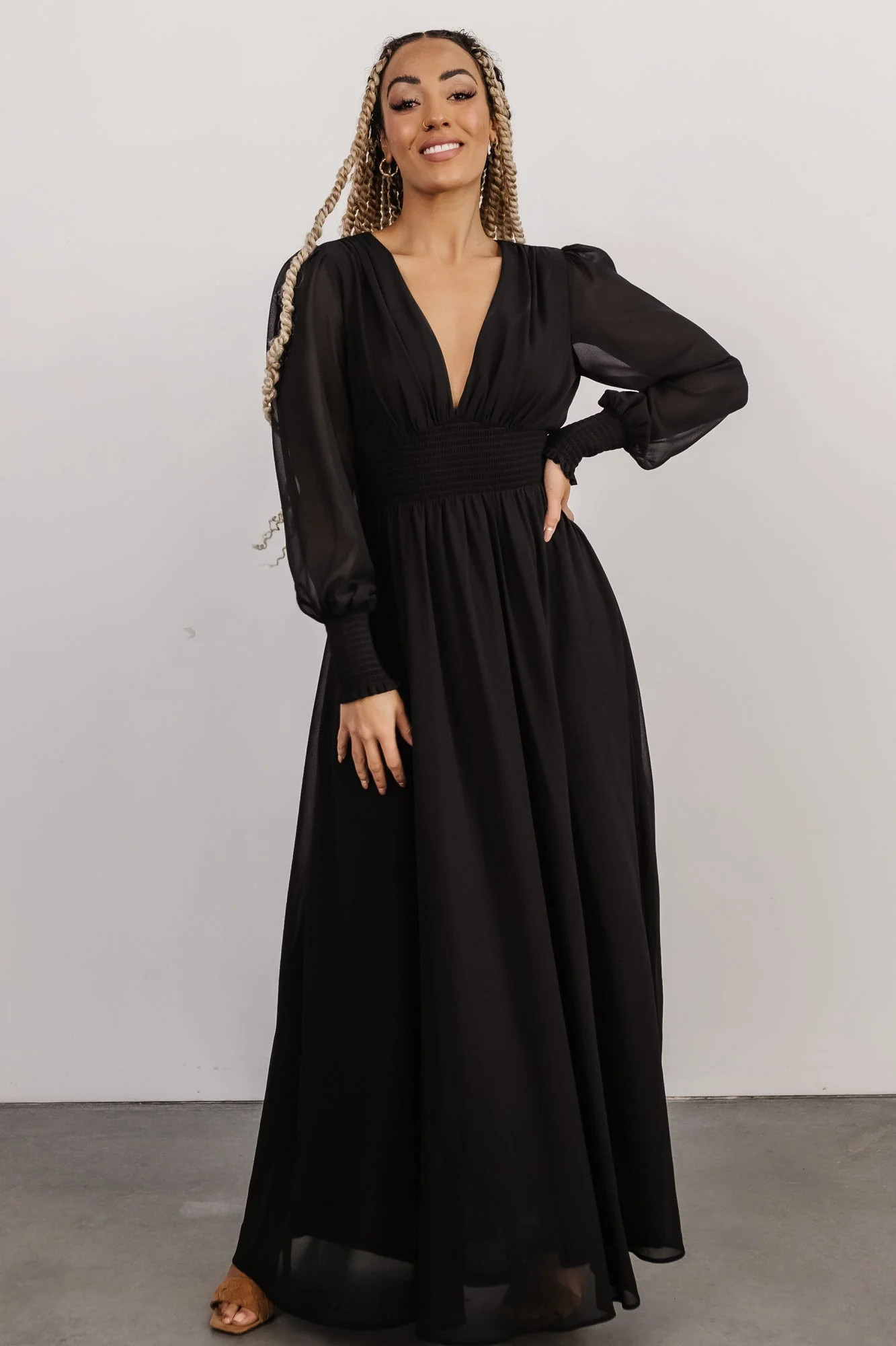 Olivia Maxi Dress | Pink Floral | Baltic Born