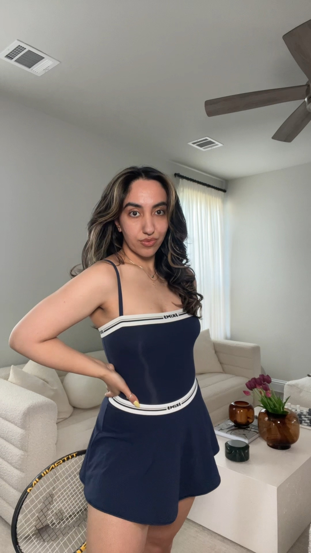 Skims Tennis Inspired Outfit perfect for the summer 

#LTKstyletip #LTKSeasonal #LTKmidsize