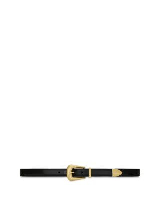 Saint Laurent Folk Buckle Belt in Smooth Leather | Bloomingdale's (US)