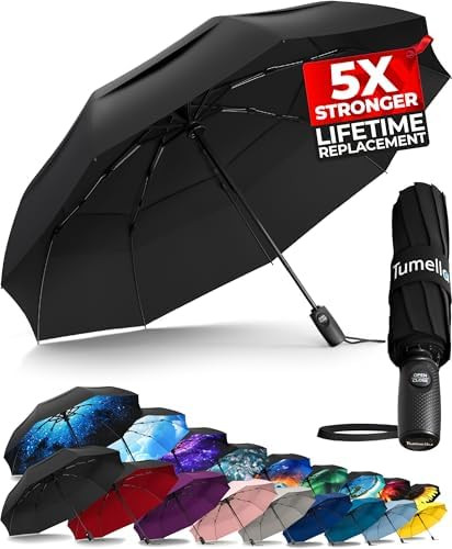 TUMELLA Strongest Windproof Travel Umbrella (Compact, Superior & Beautiful), Small Strong but Lig... | Amazon (US)