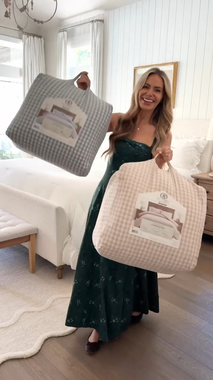 Our gingham bedding is PERFECT for refreshing your bedroom for the spring and summer!! 

#LTKHome #LTKSeasonal
