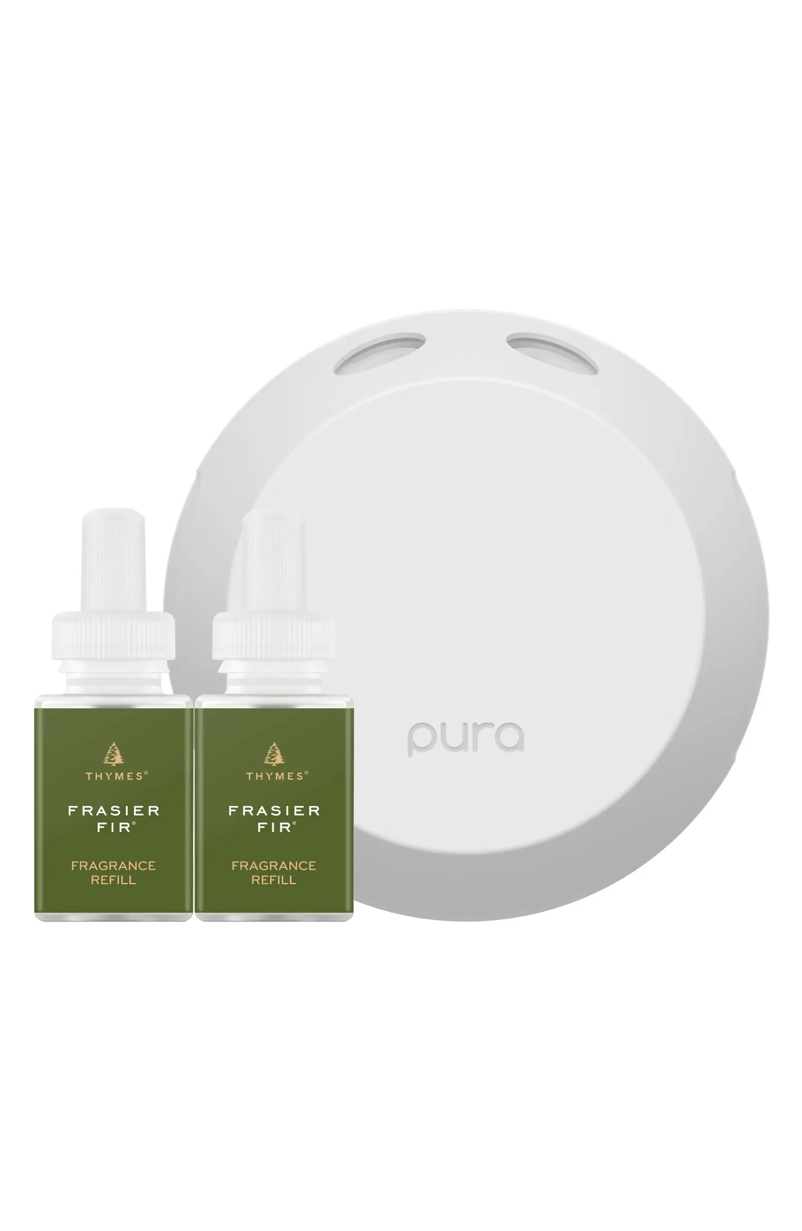 x Thymes Frasier Fir Pura 4 Smart Fragrance Diffuser & Refill Set | Nordstrom
