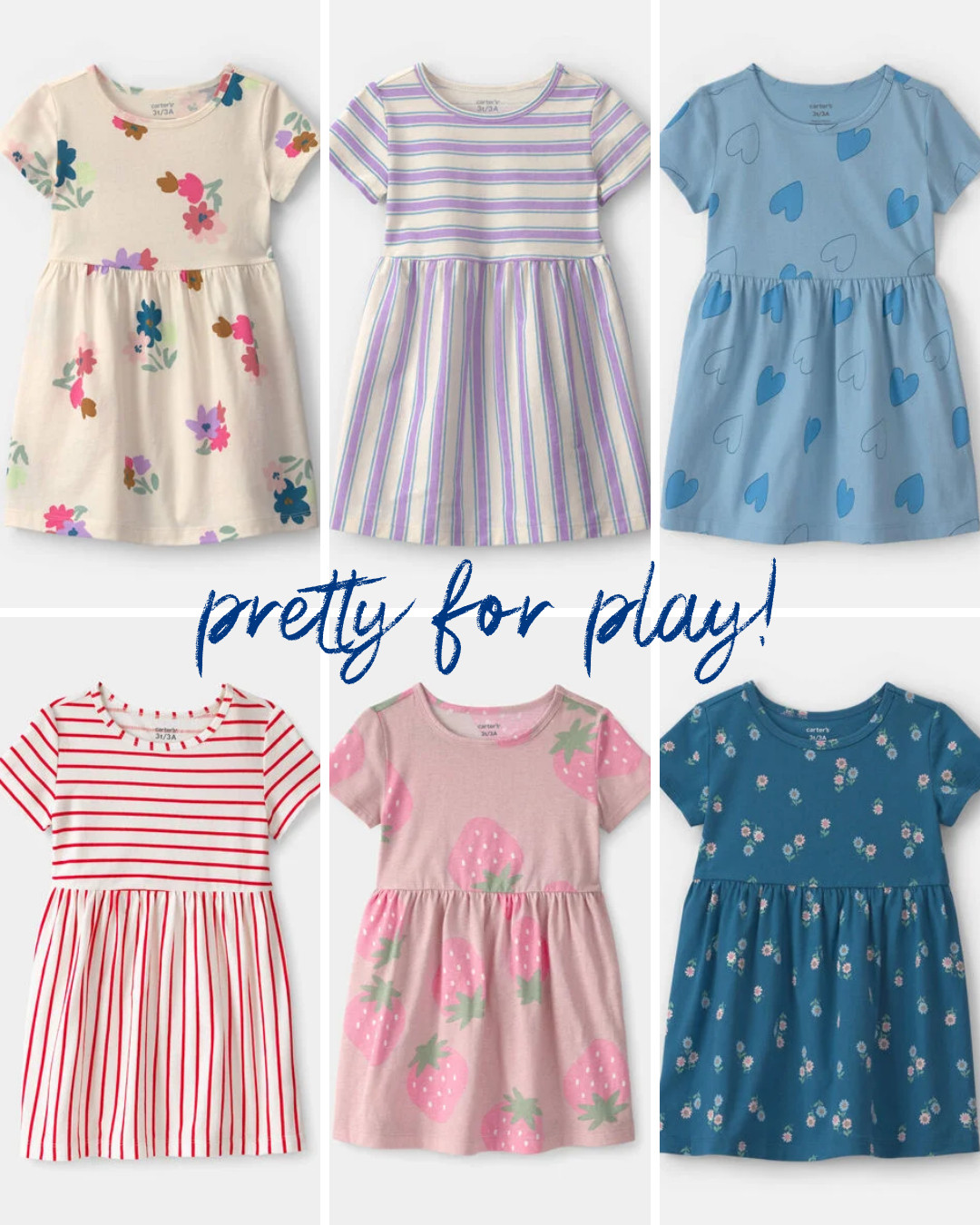 Pretty dresses for play! Just add some tumbling shorts and let them have fun - and get dirty! @carters #Carters #CartersPartner #ad 

 #LTKmomlife #LTKBaby #LTKKids