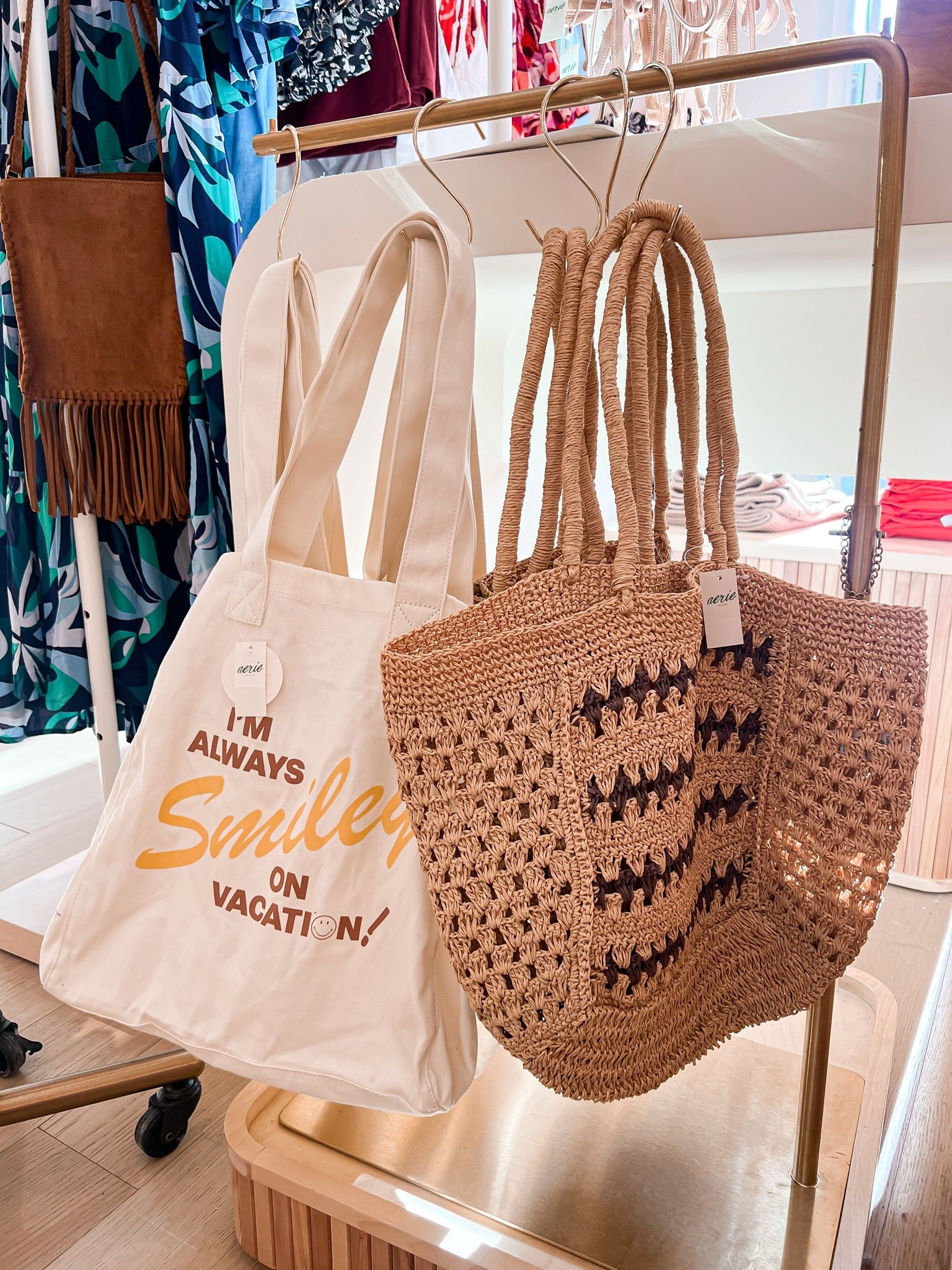 Beach bags and summer errands ☀️👜 Aerie always has the cutest accessories lately 🤎✨

#LTKSeasonal